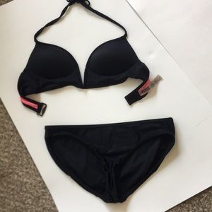 Swimsuit PINK black bikini